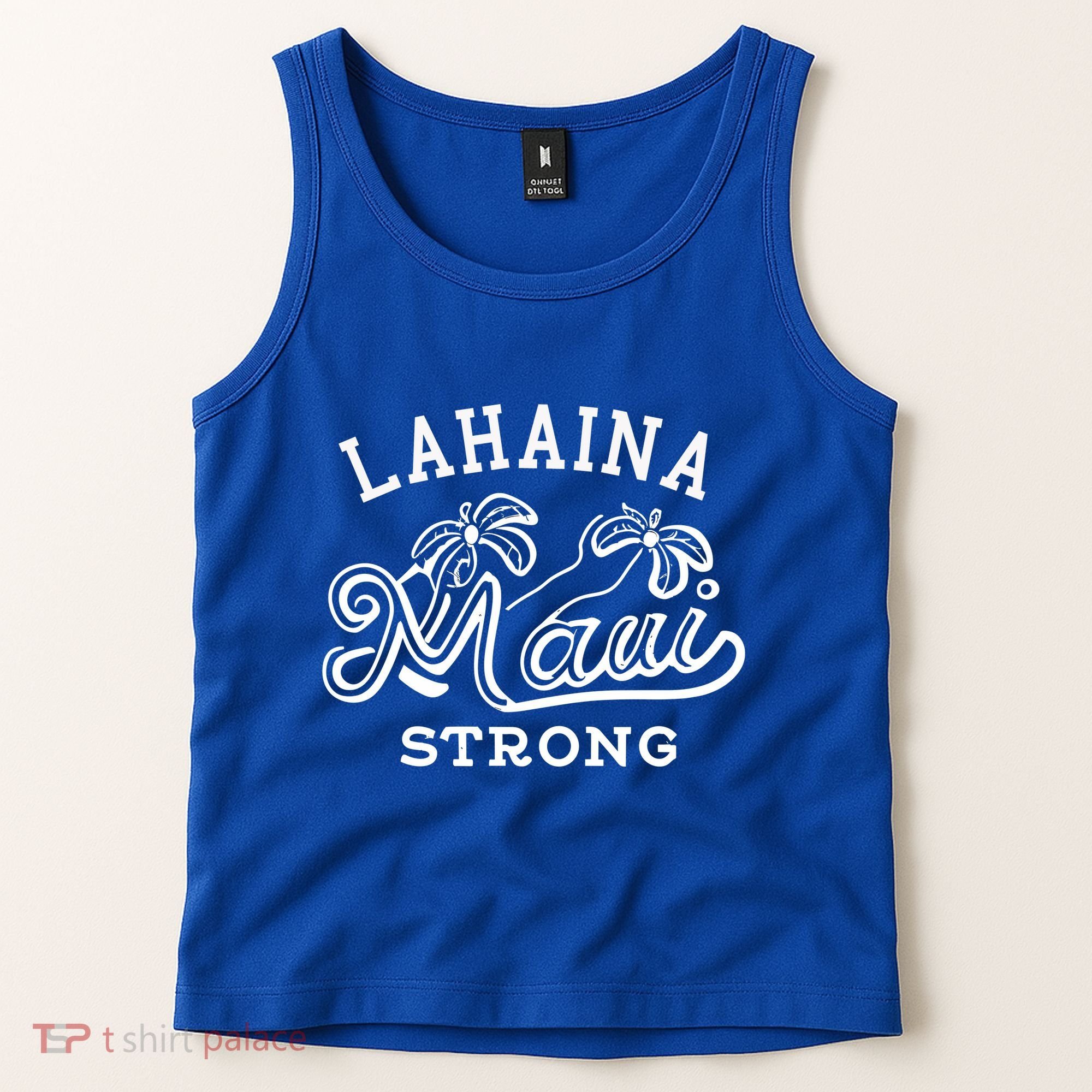 Maui Hawaii Shoreline Supportive Golden Maui Strong Lahaina Banyan Tree Tank Top