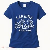 Maui Hawaii Shoreline Supportive Golden Maui Strong Lahaina Banyan Tree Women's T-Shirt thumb 0