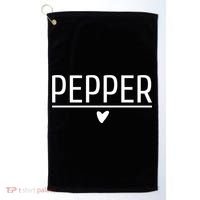 Matching Halloween Salt And Pepper Costume For Couples Gift Golf Towel thumb 0