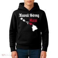 Maui Hawaii Strong Hawaii Stay With Maui Hawaii Kids Hoodie thumb 4