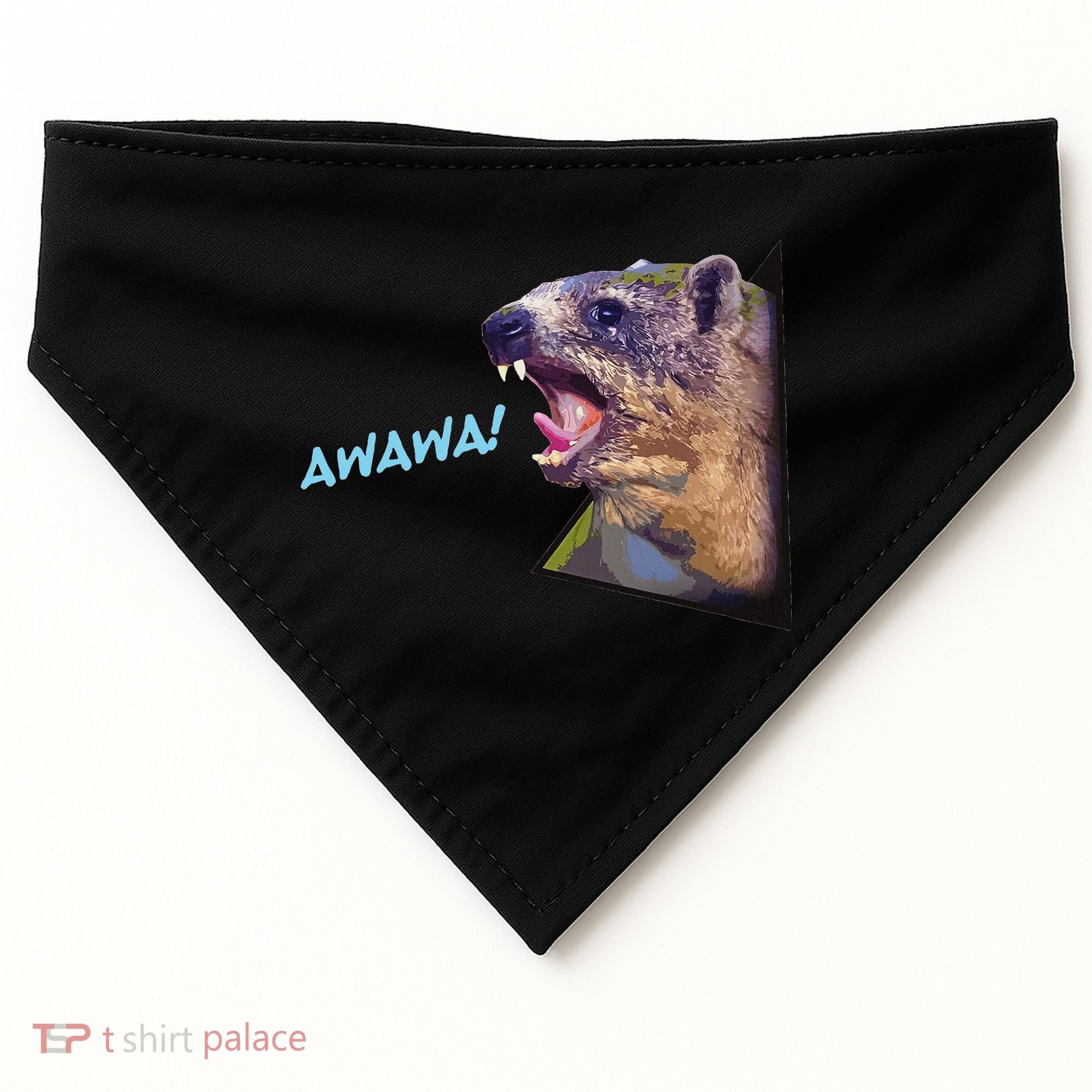 Mama Hyrax Screaming Mom Hyrax USA-Made Doggie Bandana