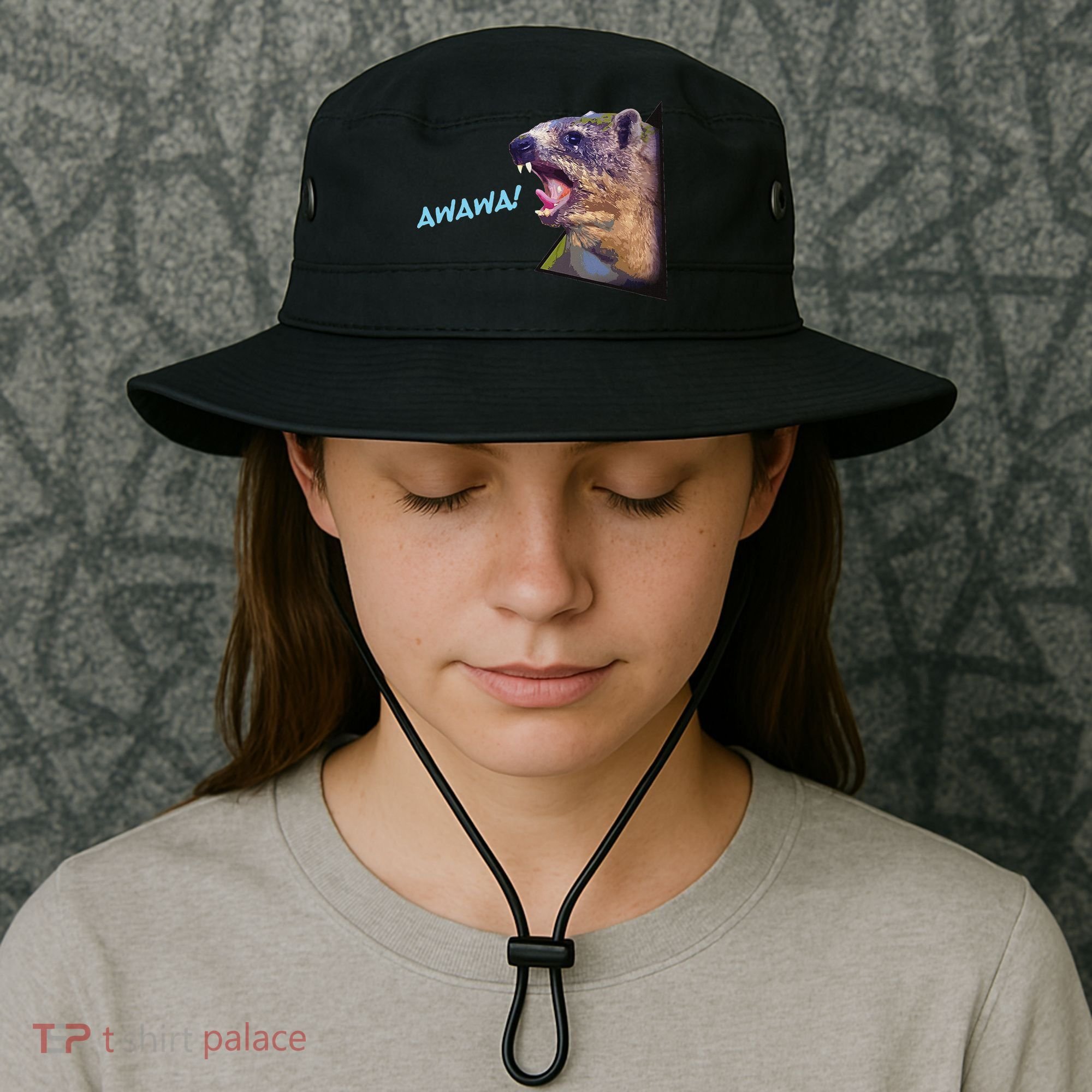 Mama Hyrax Screaming Mom Hyrax Bucket Hat