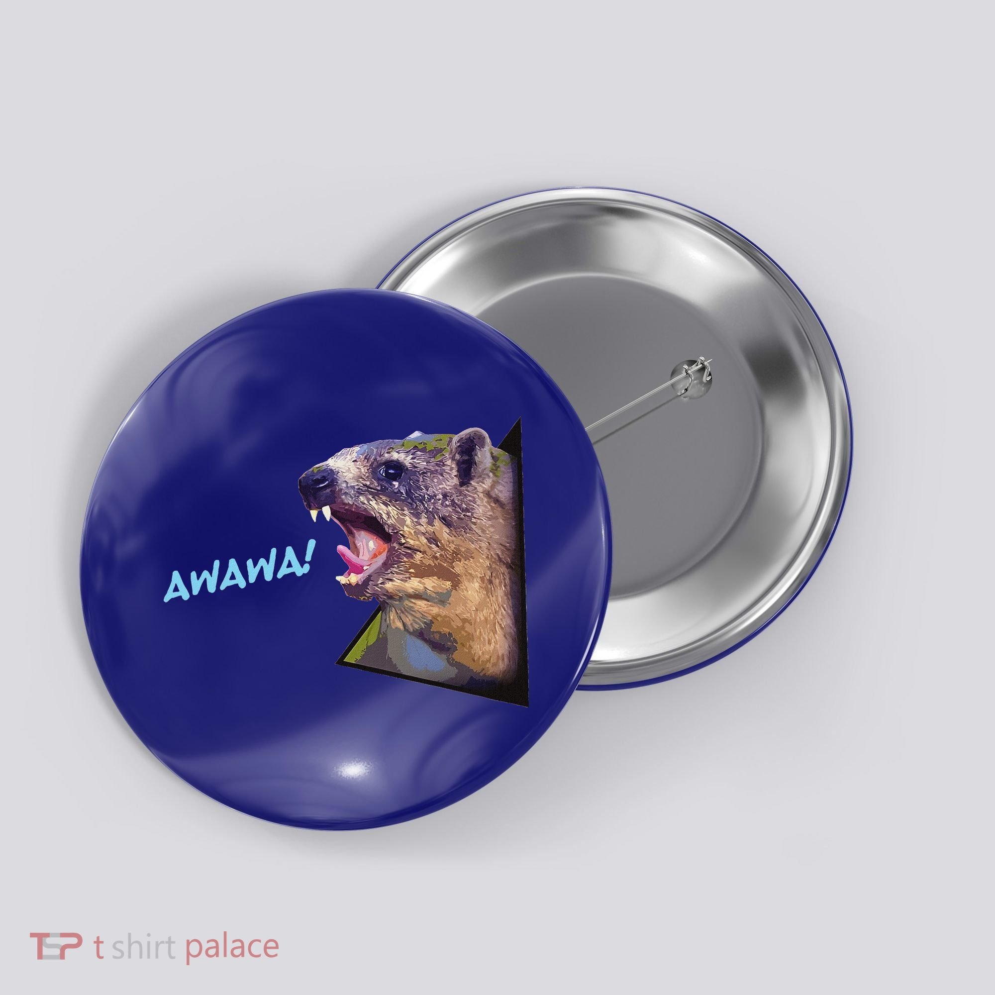 Mama Hyrax Screaming Mom Hyrax Button