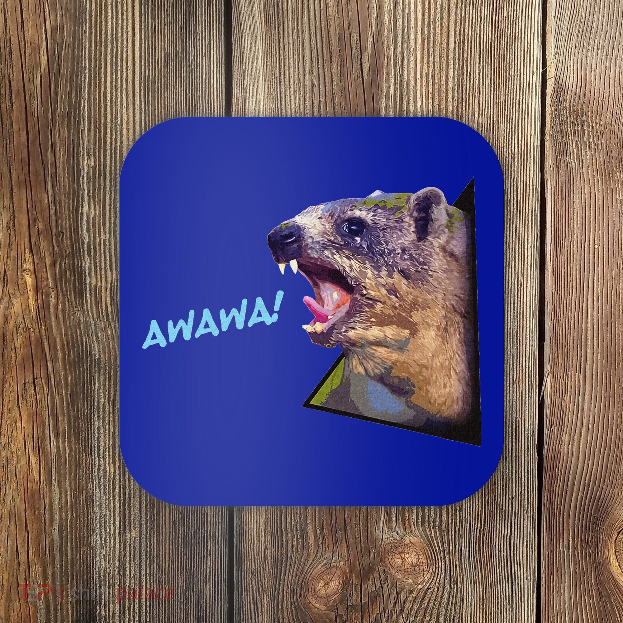 Mama Hyrax Screaming Mom Hyrax Coaster