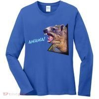 Mama Hyrax Screaming Mom Hyrax Women's Long Sleeve Shirt thumb 0