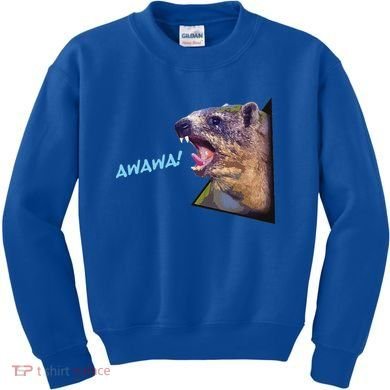 Mama Hyrax Screaming Mom Hyrax Kids Sweatshirt