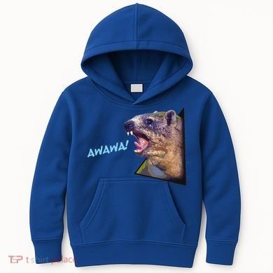 Mama Hyrax Screaming Mom Hyrax Kids Hoodie