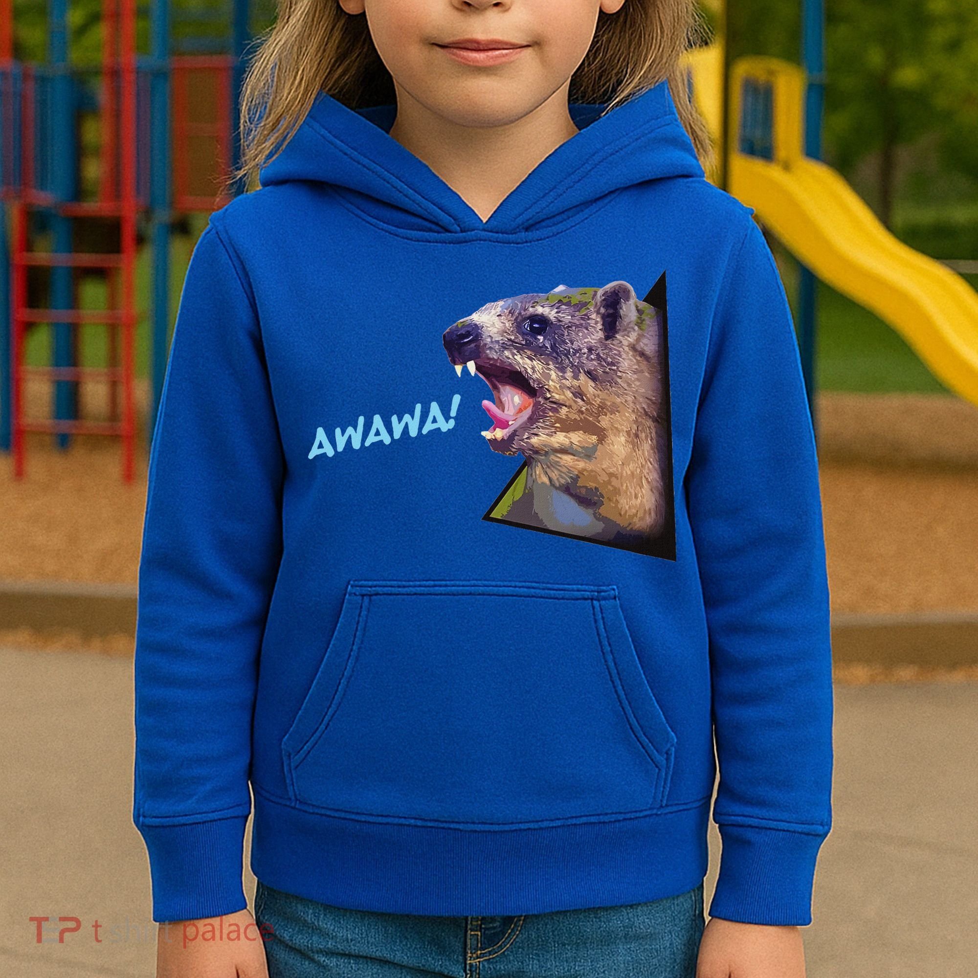 Mama Hyrax Screaming Mom Hyrax Kids Hoodie