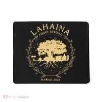 Maui Hawaii Shoreline Supportive Golden Maui Strong Lahaina Banyan Tree Mousepad thumb 0