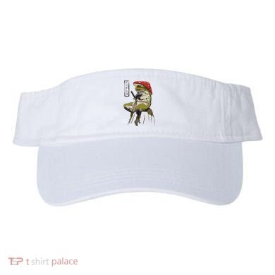 Mushroom Hat Samurai Frog Vintage Japanese Warrior Visor