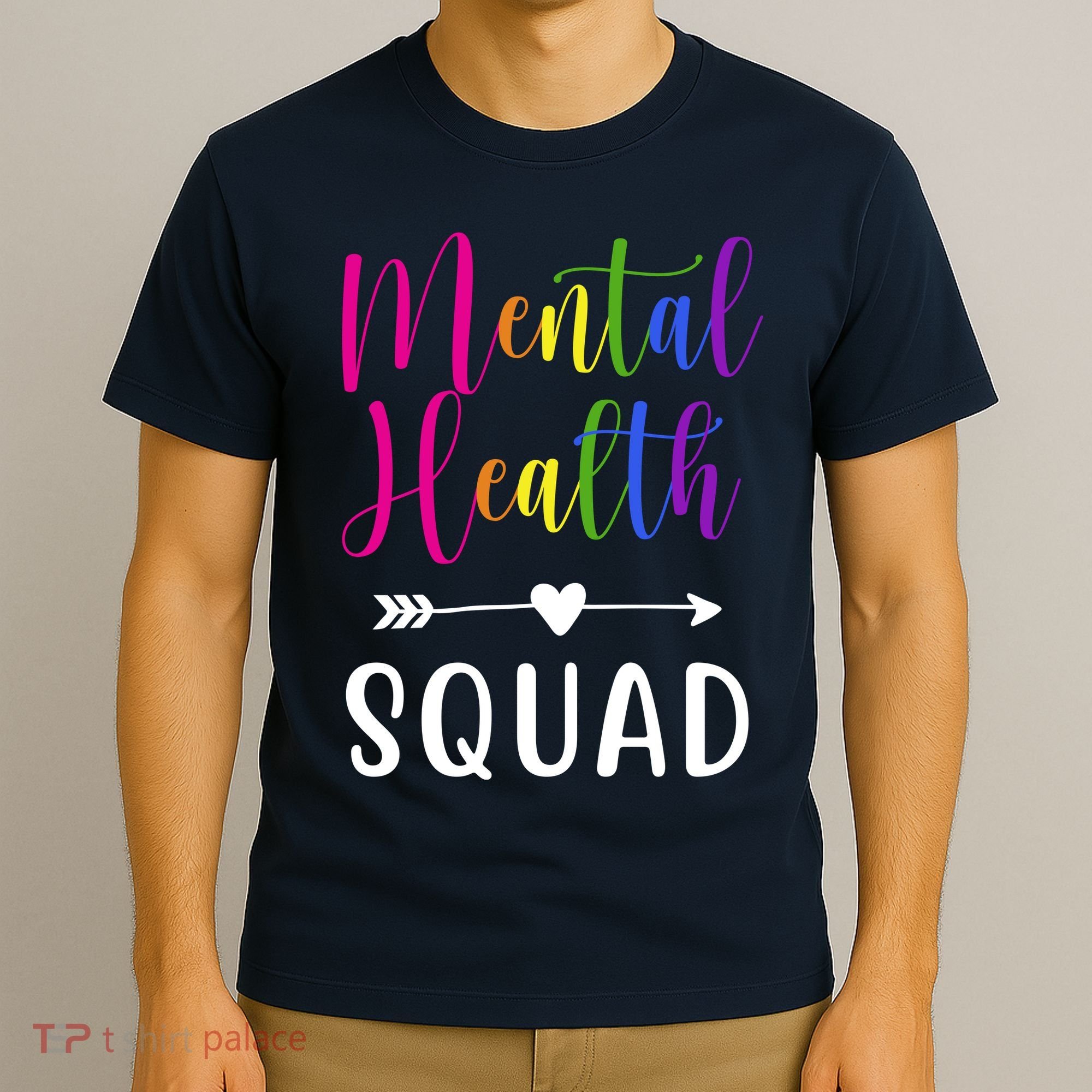 Mental Health Squad Awareness Colorful T-Shirt