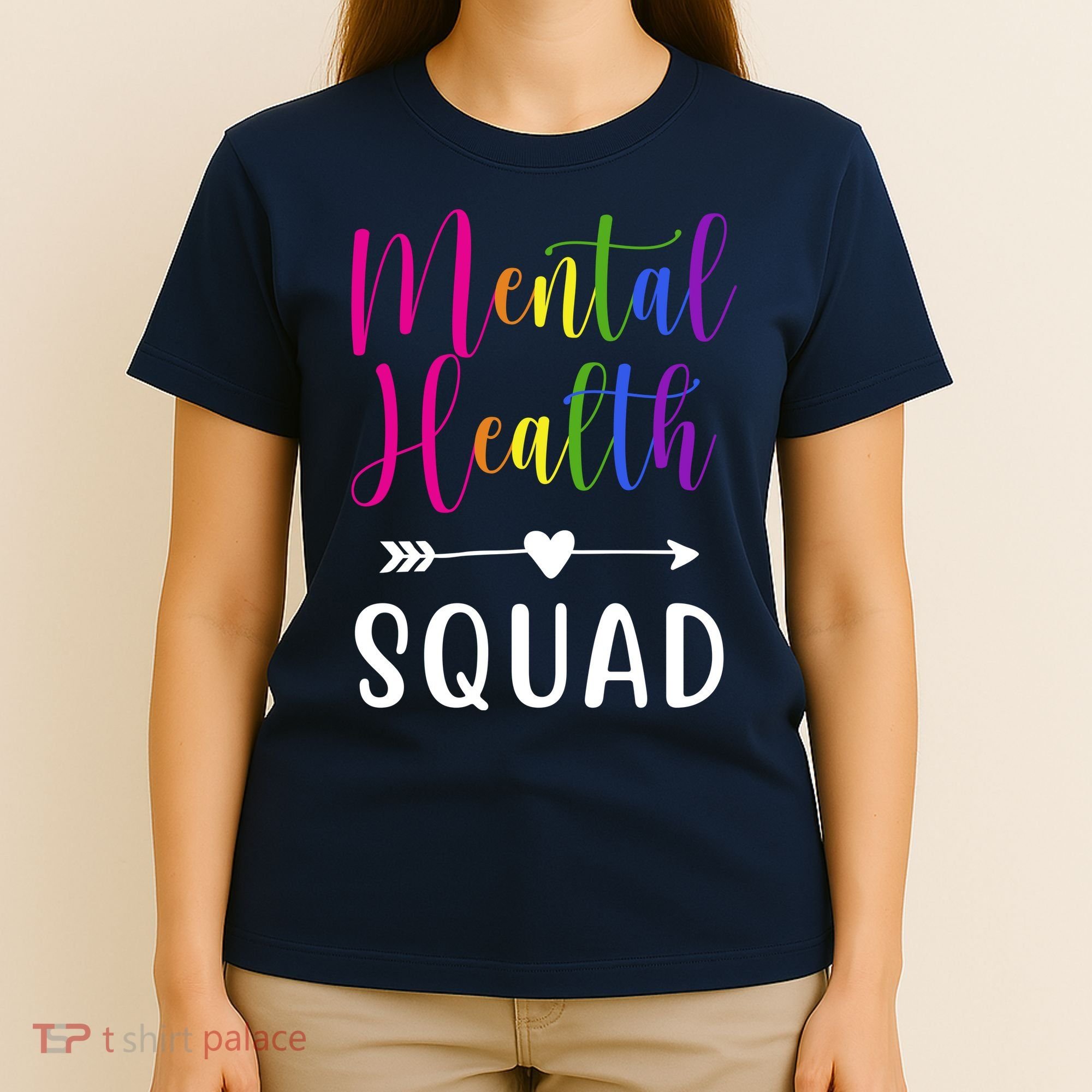 Mental Health Squad Awareness Colorful T-Shirt