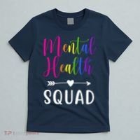 Mental Health Squad Awareness Colorful T-Shirt thumb 5