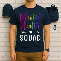 Mental Health Squad Awareness Colorful T-Shirt thumb 6