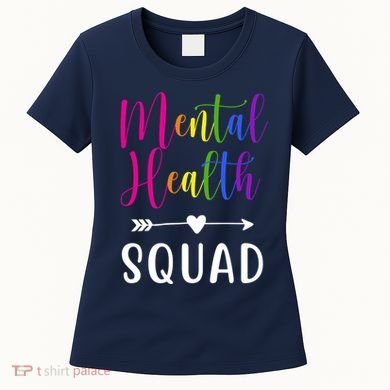 Mental Health Squad Awareness Colorful Women's T-Shirt