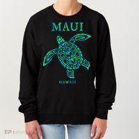Maui Hawaii Sea Turtle Vacation Souvenir Women's Sweatshirt thumb 0