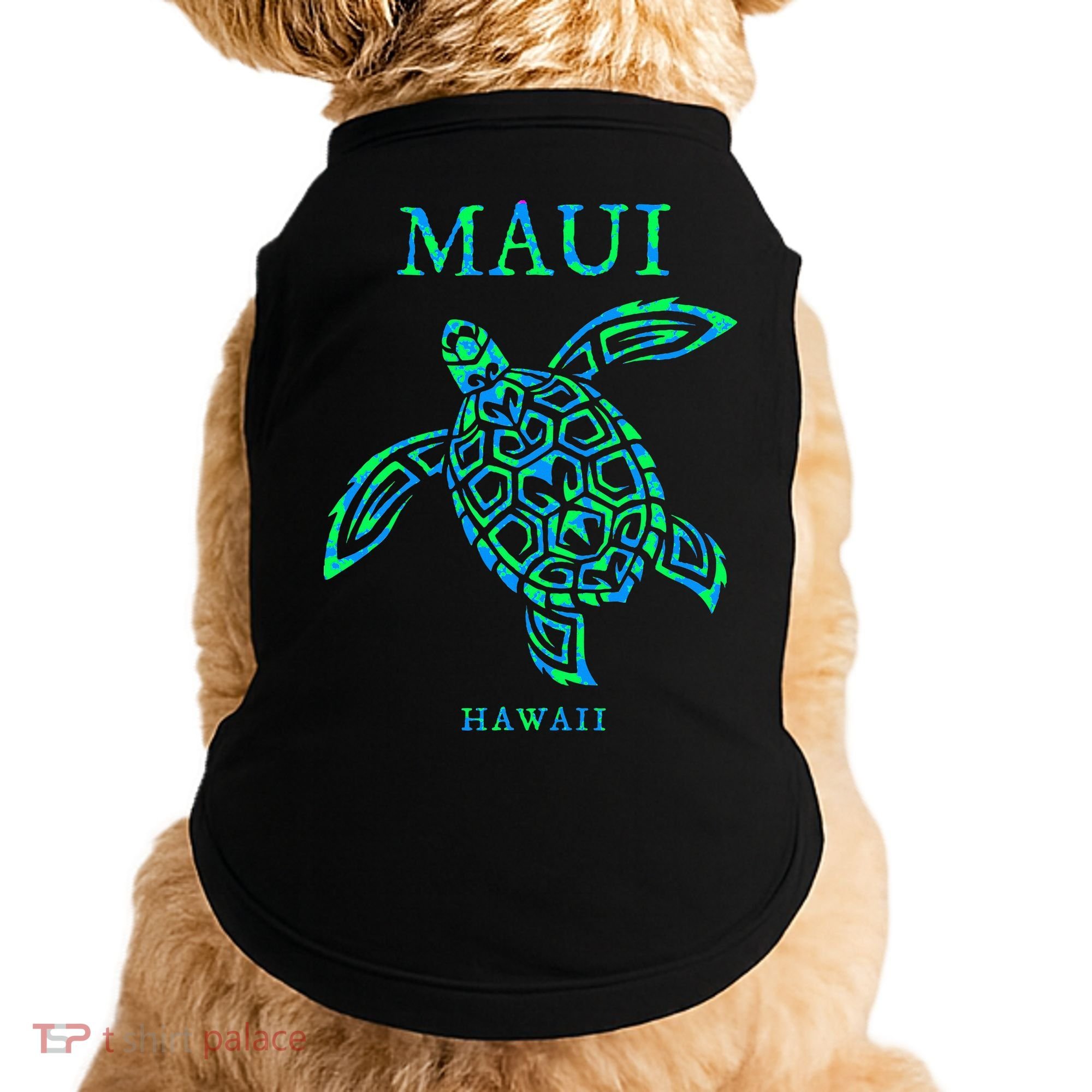 Maui Hawaii Sea Turtle Vacation Souvenir Doggie Tank