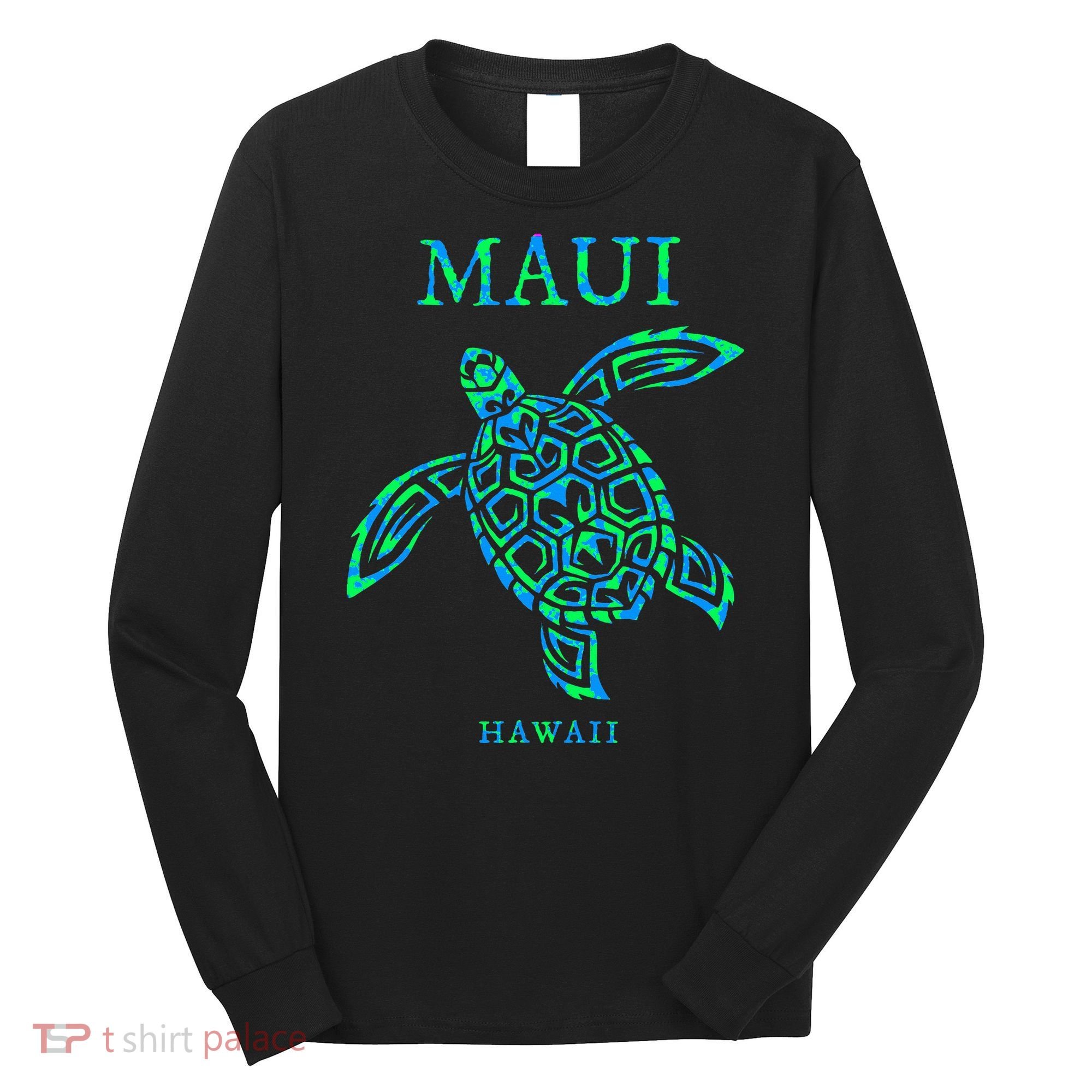 Maui Hawaii Sea Turtle Vacation Souvenir Long Sleeve Shirt