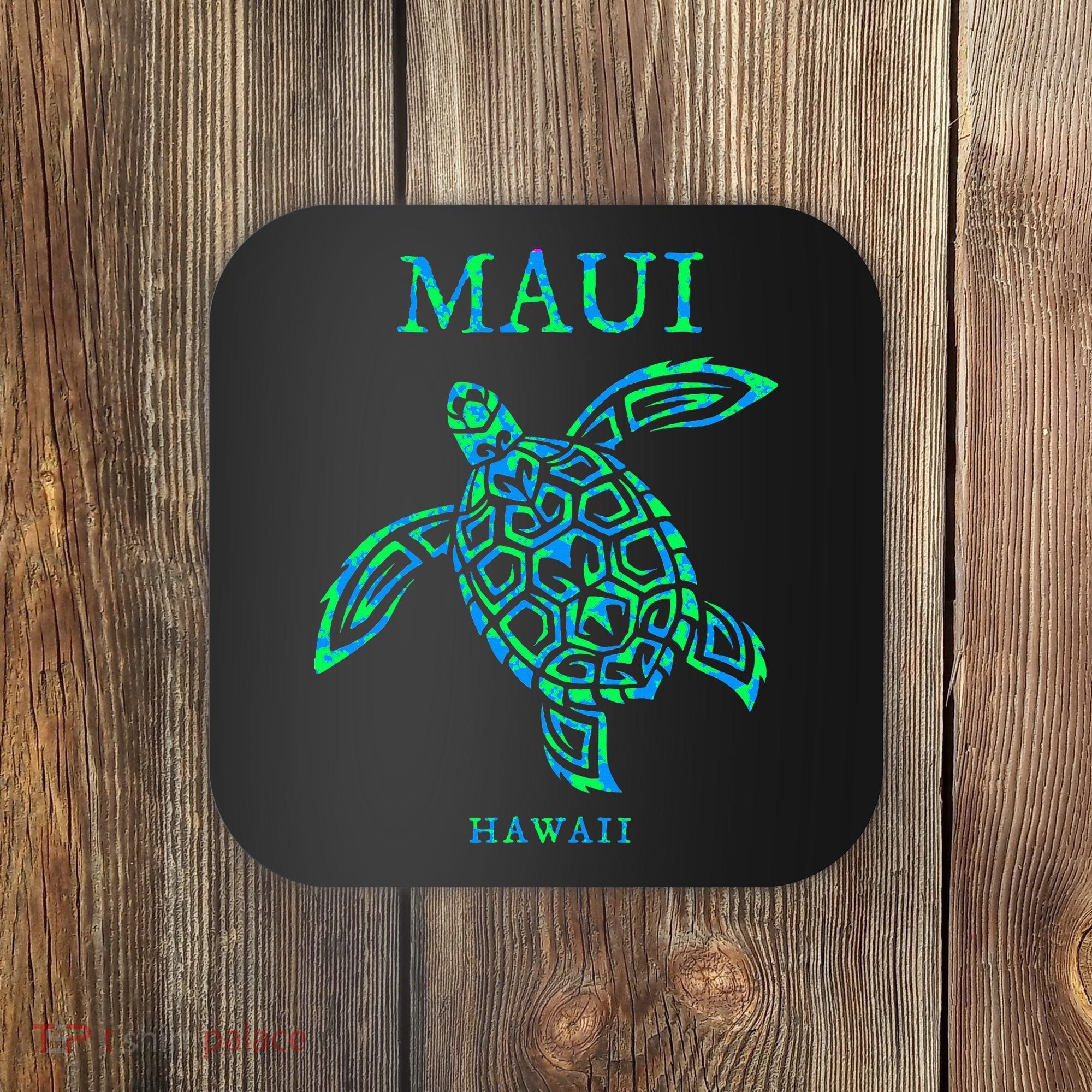 Maui Hawaii Sea Turtle Vacation Souvenir Coaster