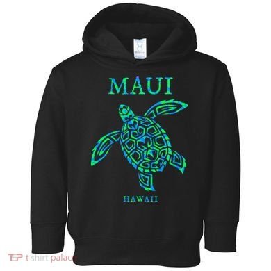 Maui Hawaii Sea Turtle Vacation Souvenir Toddler Hoodie