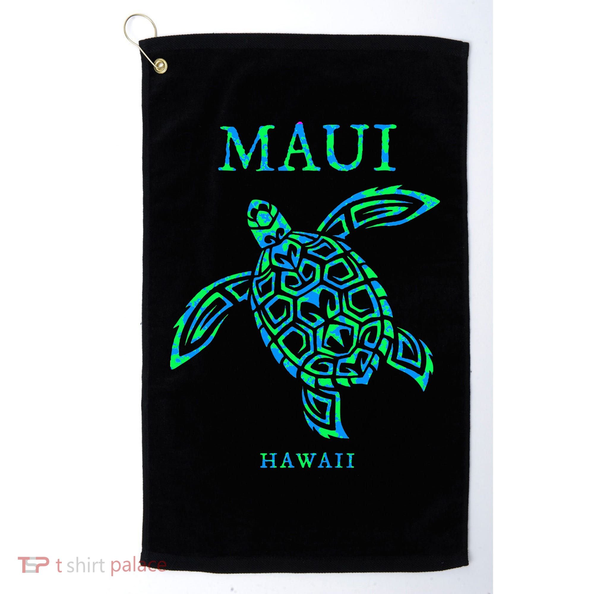 Maui Hawaii Sea Turtle Vacation Souvenir Golf Towel