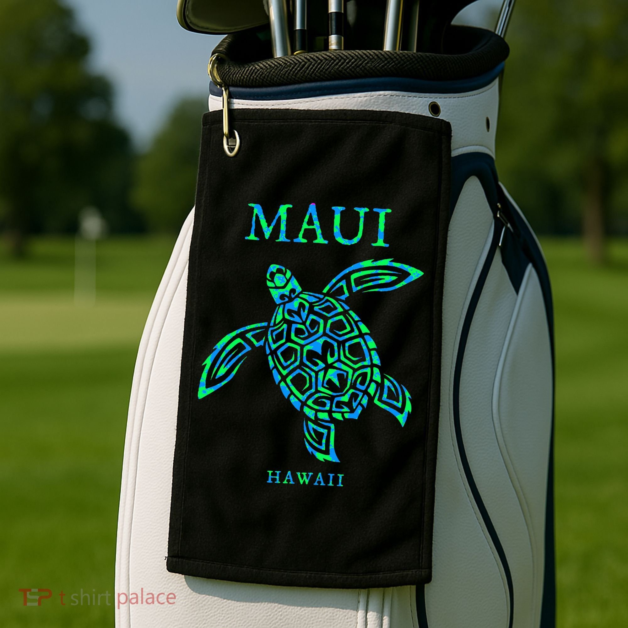 Maui Hawaii Sea Turtle Vacation Souvenir Golf Towel