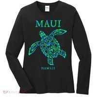Maui Hawaii Sea Turtle Vacation Souvenir Women's Long Sleeve Shirt thumb 0