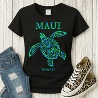 Maui Hawaii Sea Turtle Vacation Souvenir Women's T-Shirt thumb 3