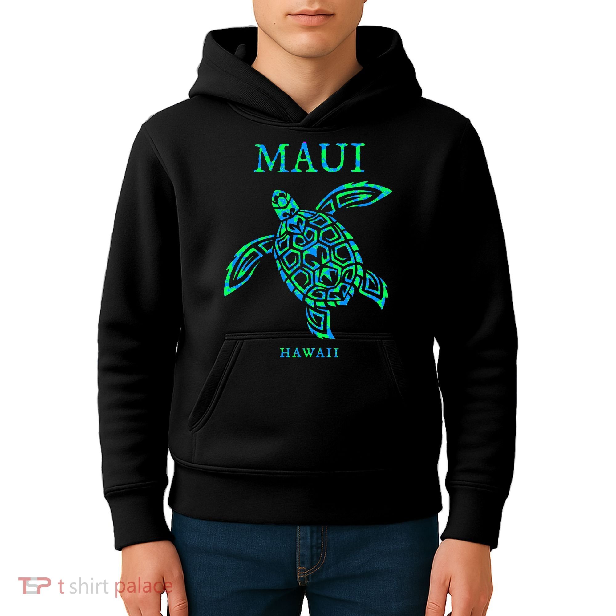 Maui Hawaii Sea Turtle Vacation Souvenir Kids Hoodie