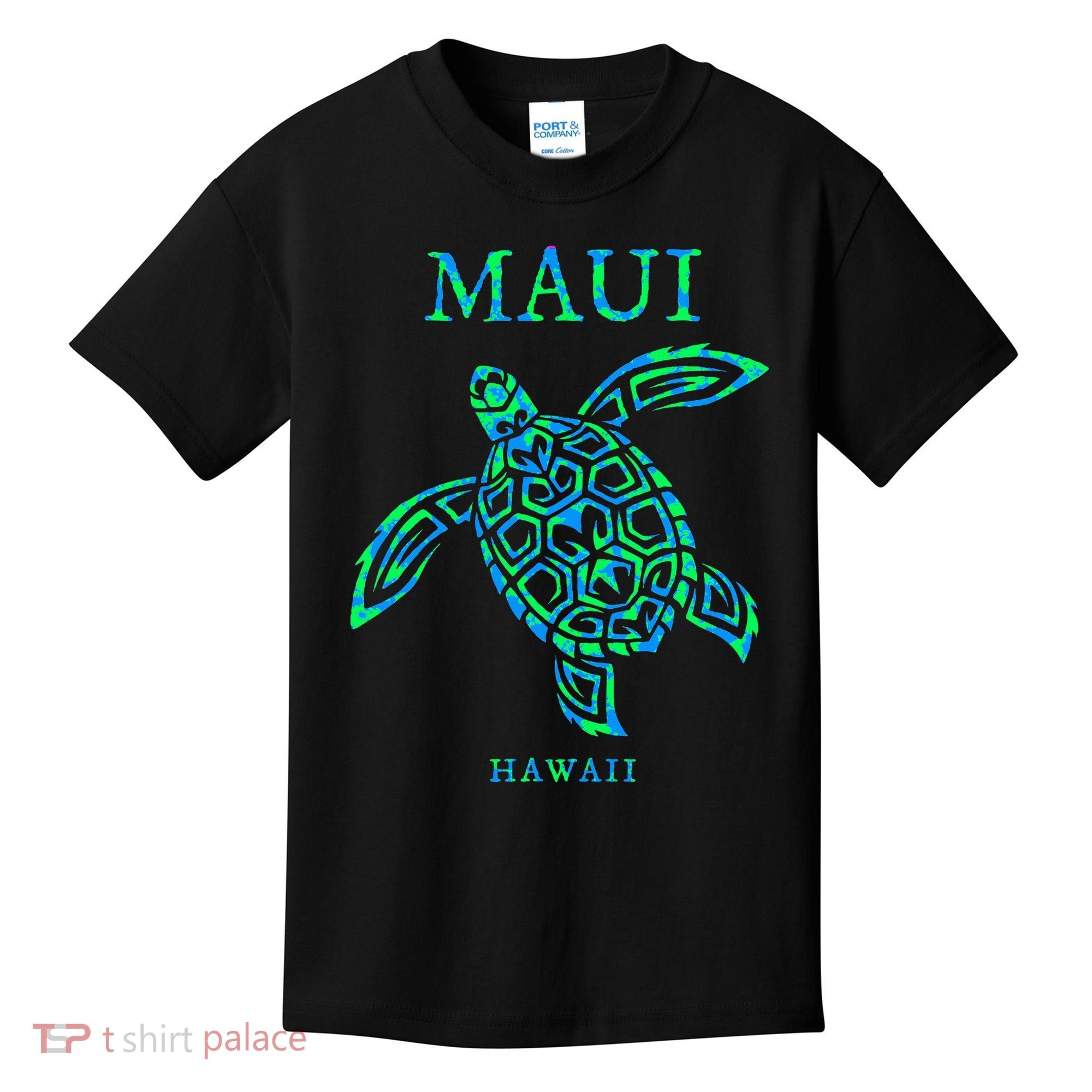 Maui Hawaii Sea Turtle Vacation Souvenir Kids T-Shirt