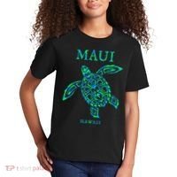 Maui Hawaii Sea Turtle Vacation Souvenir Kids T-Shirt thumb 2
