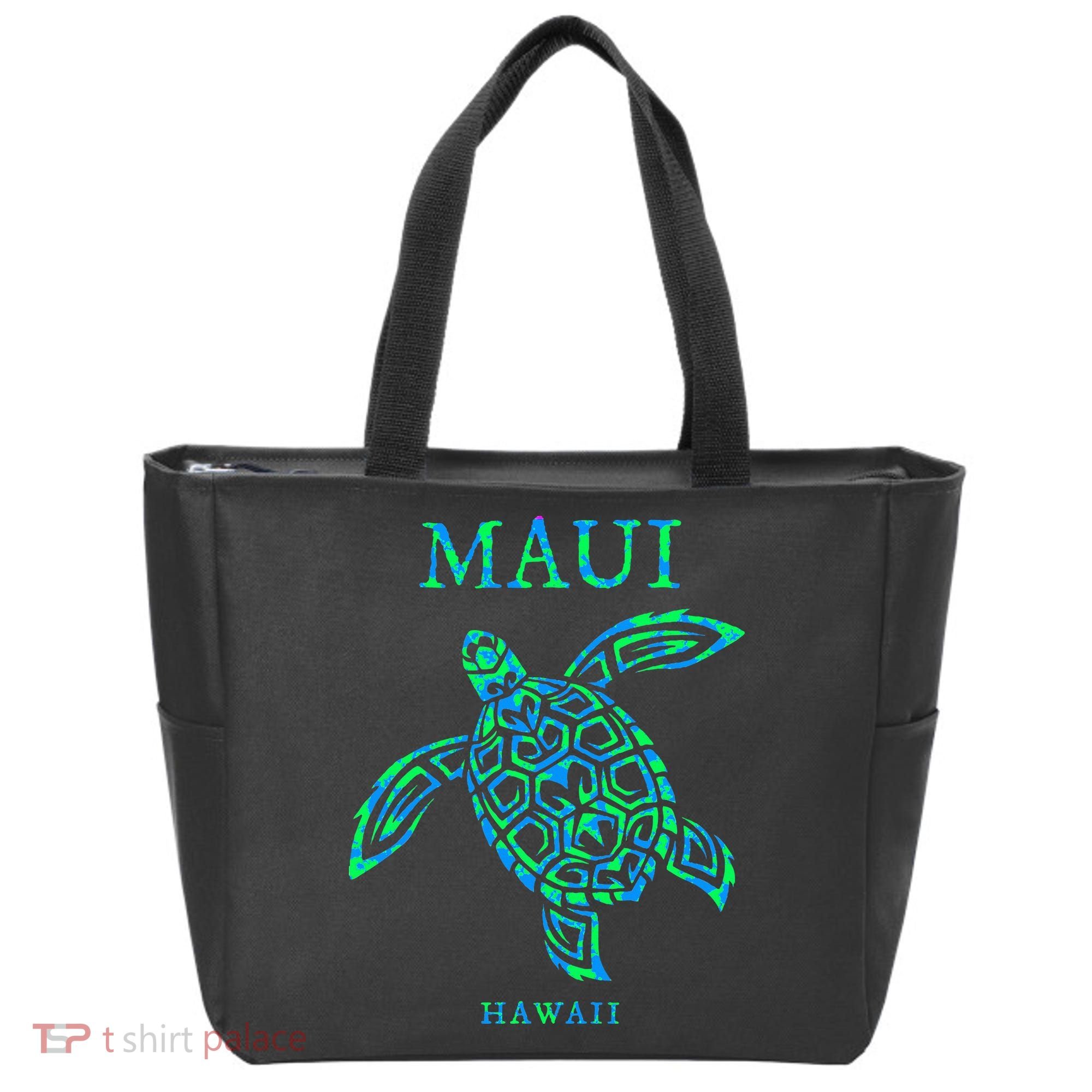 Maui Hawaii Sea Turtle Vacation Souvenir Tote Bag