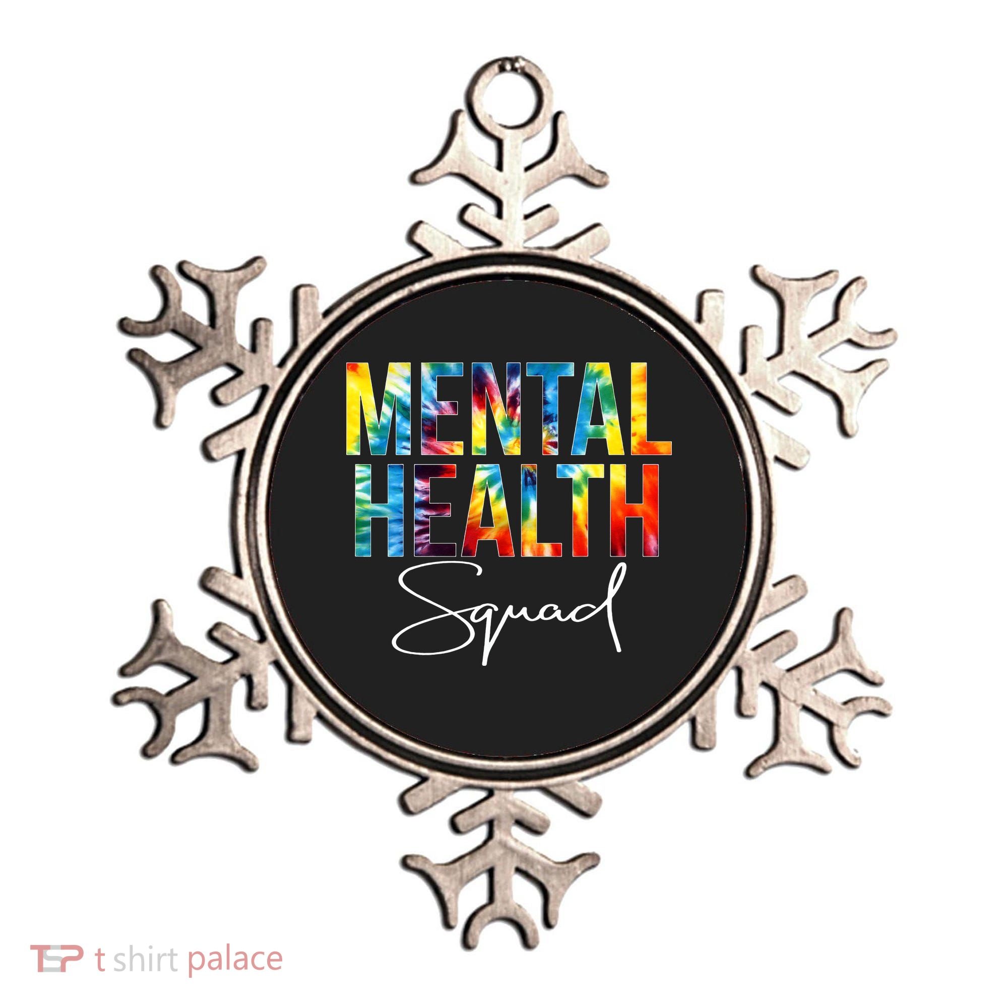 Mental Health Squad Appreciation Day Tie Dye  For Work Ornament