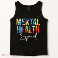 Mental Health Squad Appreciation Day Tie Dye  For Work Tank Top thumb 2