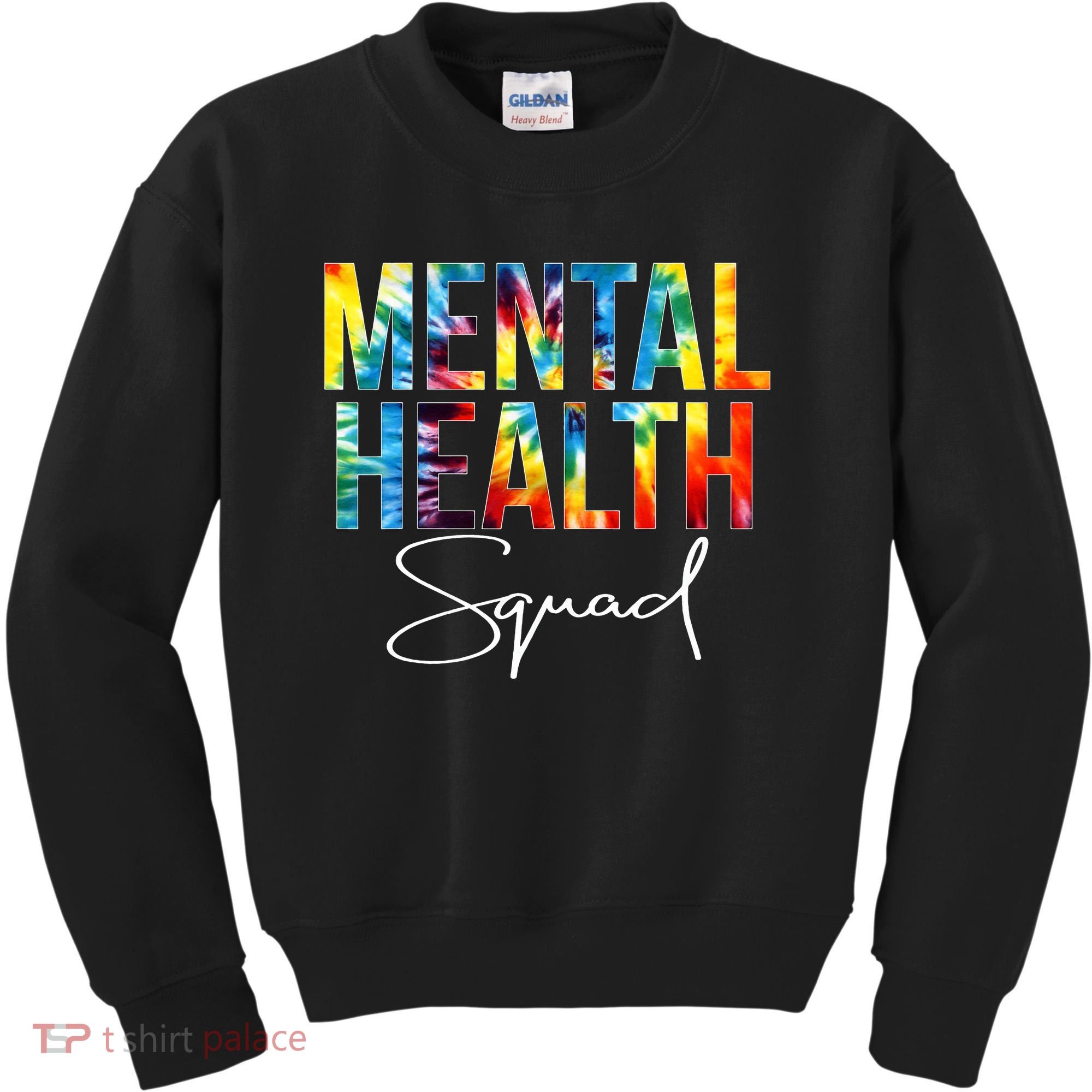 Mental Health Squad Appreciation Day Tie Dye  For Work Kids Sweatshirt