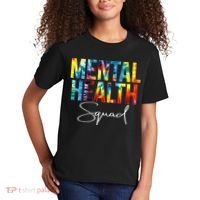 Mental Health Squad Appreciation Day Tie Dye  For Work Kids T-Shirt thumb 2