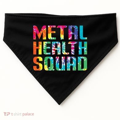 Mental Health Squad Tie Dye USA-Made Doggie Bandana