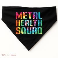Mental Health Squad Tie Dye USA-Made Doggie Bandana thumb 0