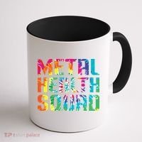Mental Health Squad Tie Dye Coffee Mug thumb 1