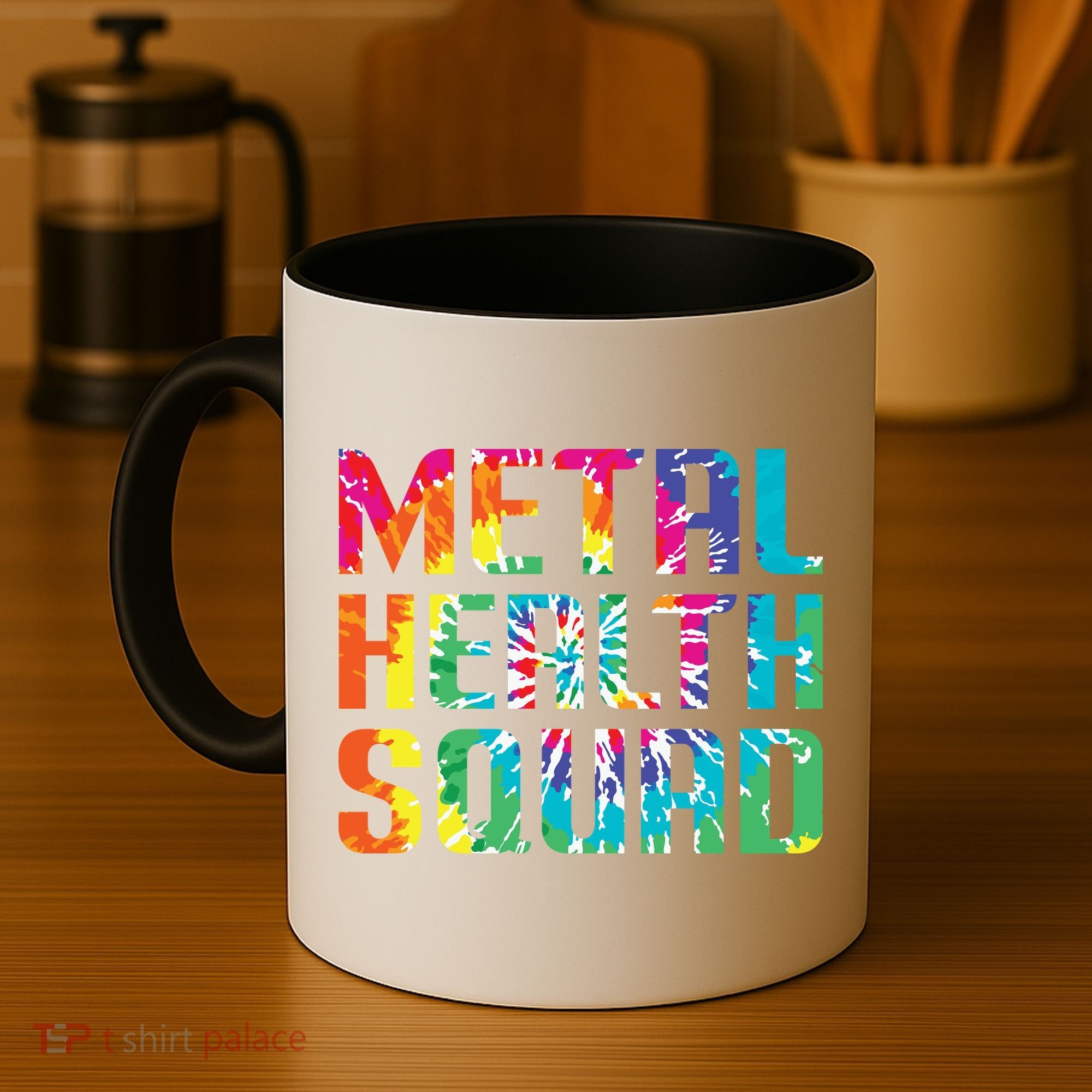 Mental Health Squad Tie Dye Coffee Mug