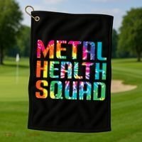 Mental Health Squad Tie Dye Golf Towel thumb 1