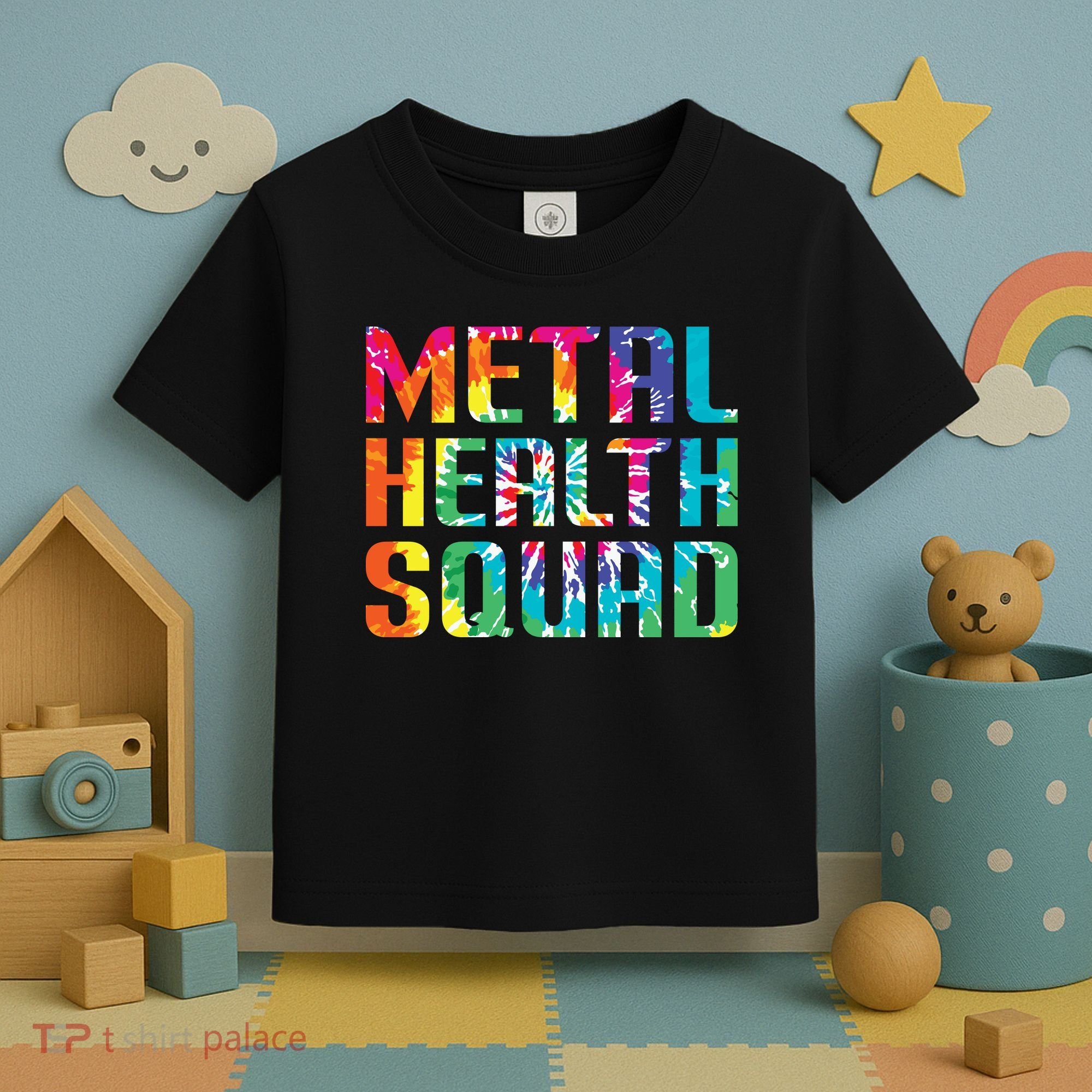 Mental Health Squad Tie Dye Toddler T-Shirt