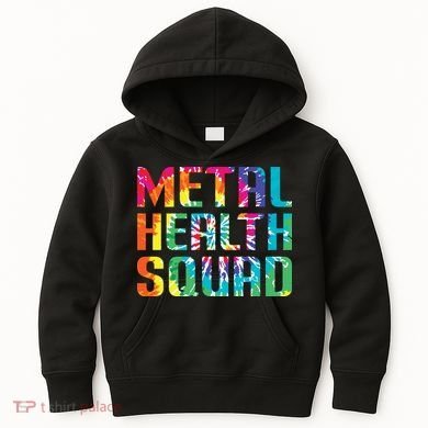 Mental Health Squad Tie Dye Kids Hoodie