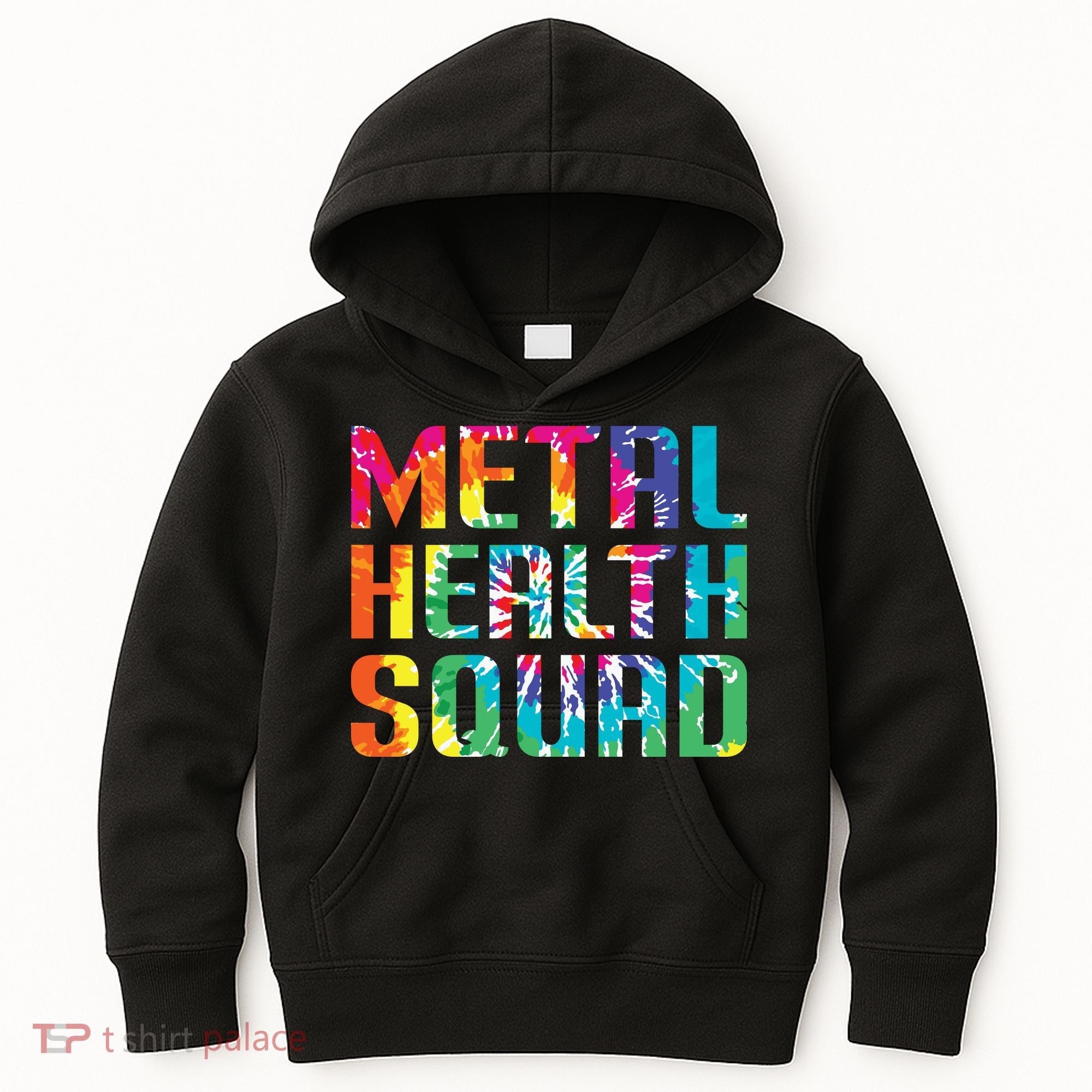 Mental Health Squad Tie Dye Kids Hoodie