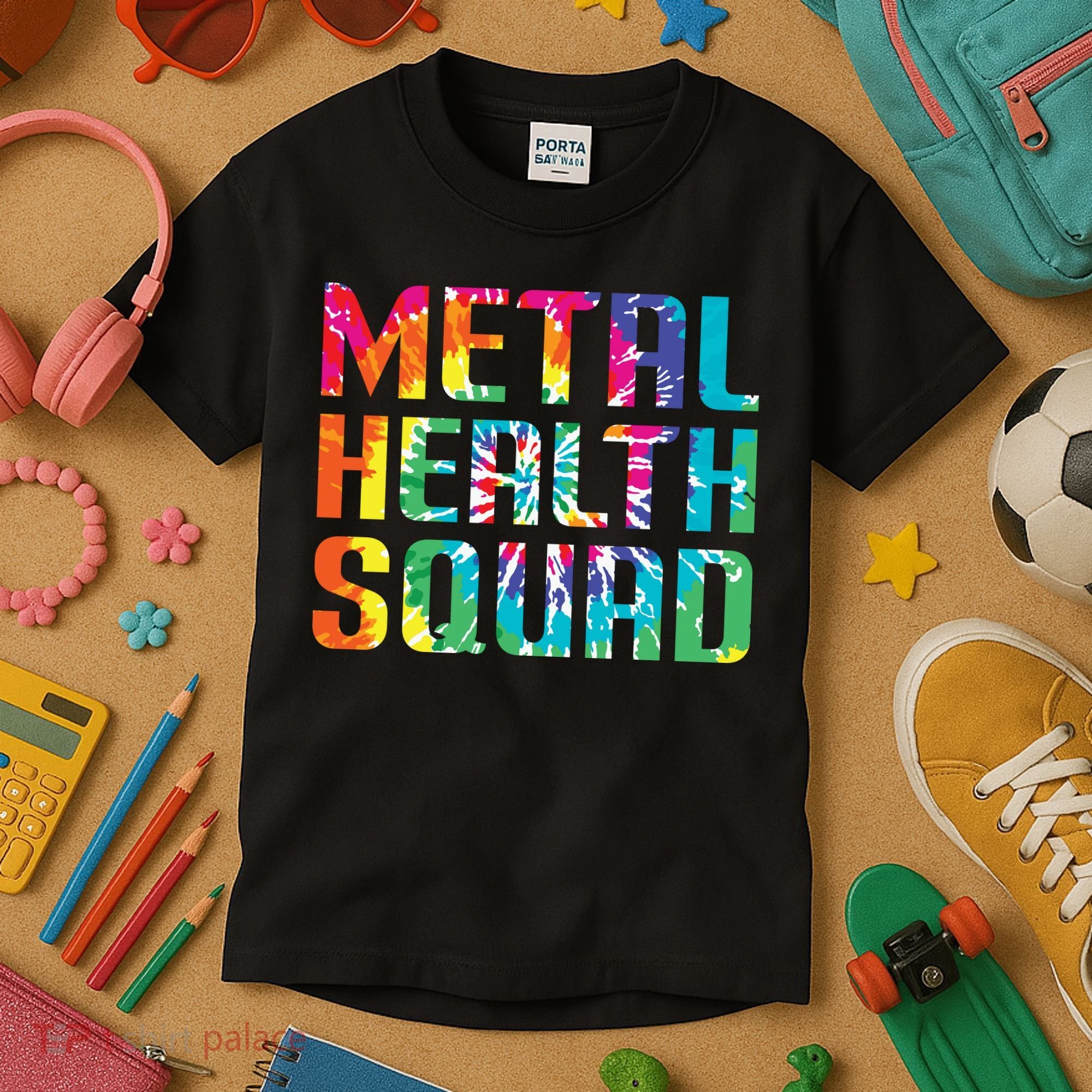 Mental Health Squad Tie Dye Kids T-Shirt