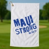 Maui Hawaii Strong Golf Towel thumb 1
