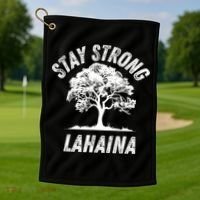 Maui Hawaii Strong Maui Wildfire Lahaina Survivor Golf Towel thumb 1