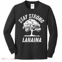 Maui Hawaii Strong Maui Wildfire Lahaina Survivor Kids Long Sleeve Shirt thumb 0