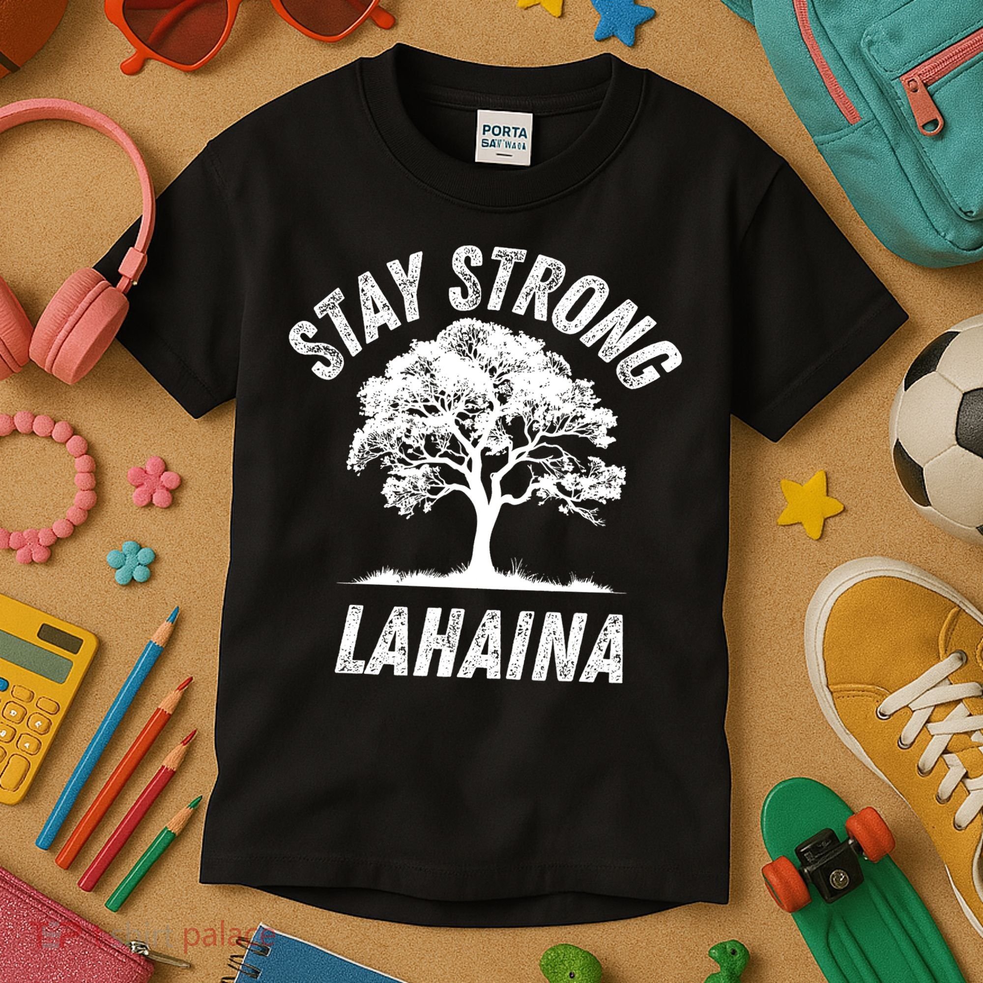 Maui Hawaii Strong Maui Wildfire Lahaina Survivor Kids T-Shirt