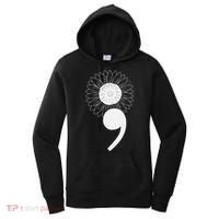 Mental Health Sunflower Semicolon Women's Hoodie thumb 0